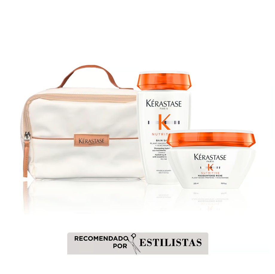 Pack Madres 2025 Nutritive Kerastase: Incluye Shampoo + Mascarilla GRATIS Cosmetiquera