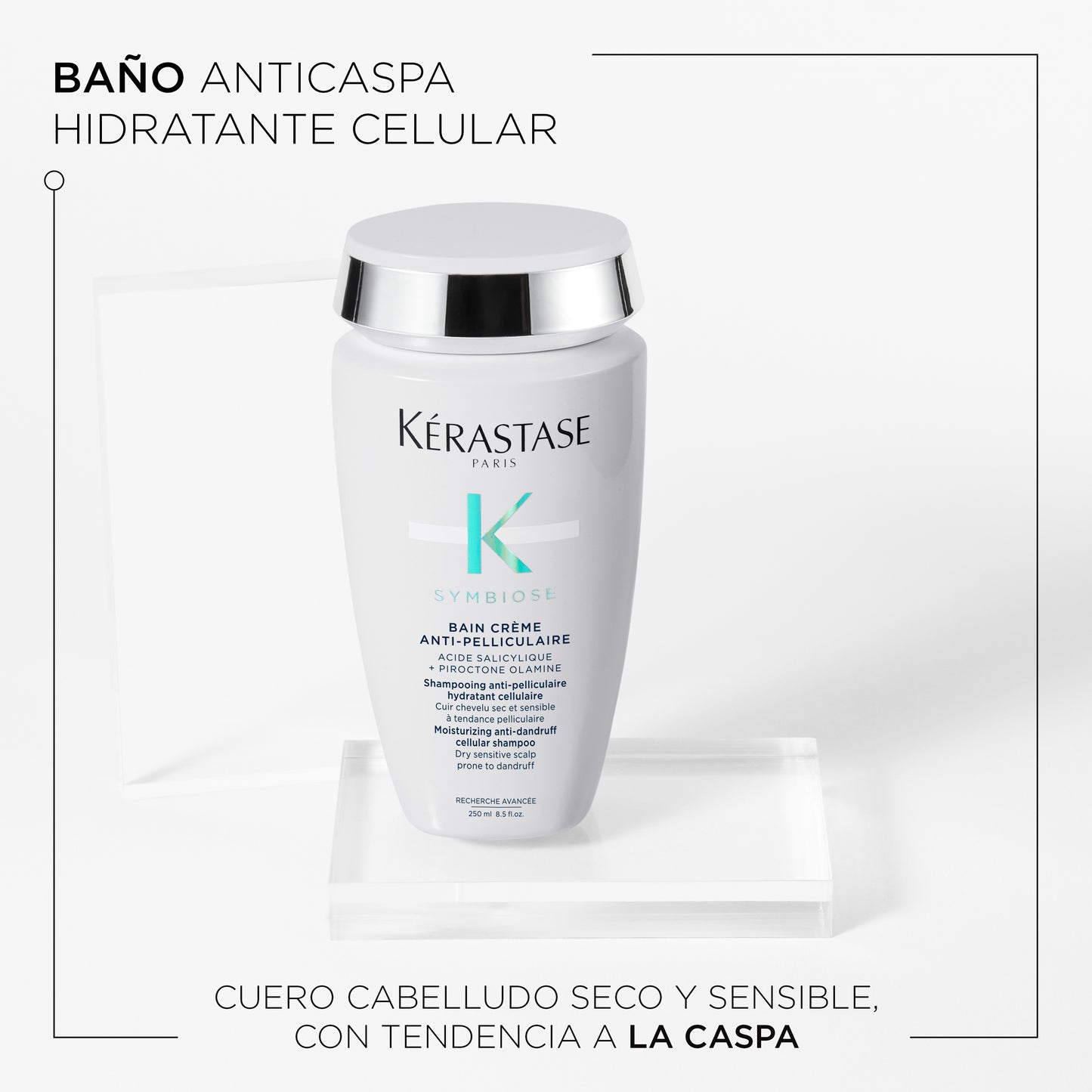 Bain Crème Apaisant Symbiose Kérastase – Shampoo Anticaspa Hidratante Sin Sulfatos
