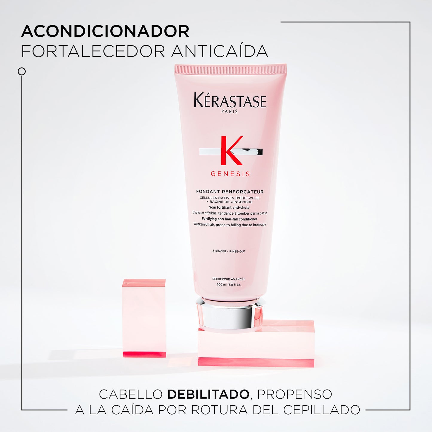 Acondicionador Fortificante Anti-Caída Kérastase Genesis Fondant Renforçateur 200ml – Cabello Débil y Quebradizo