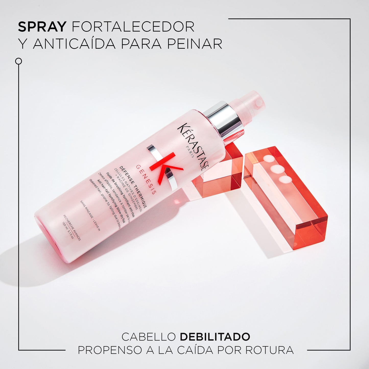 Crema Termo Protectora Fortalecedora Kérastase Genesis Défense Thermique 150ml – Anti Caída y Fortalecimiento Capilar