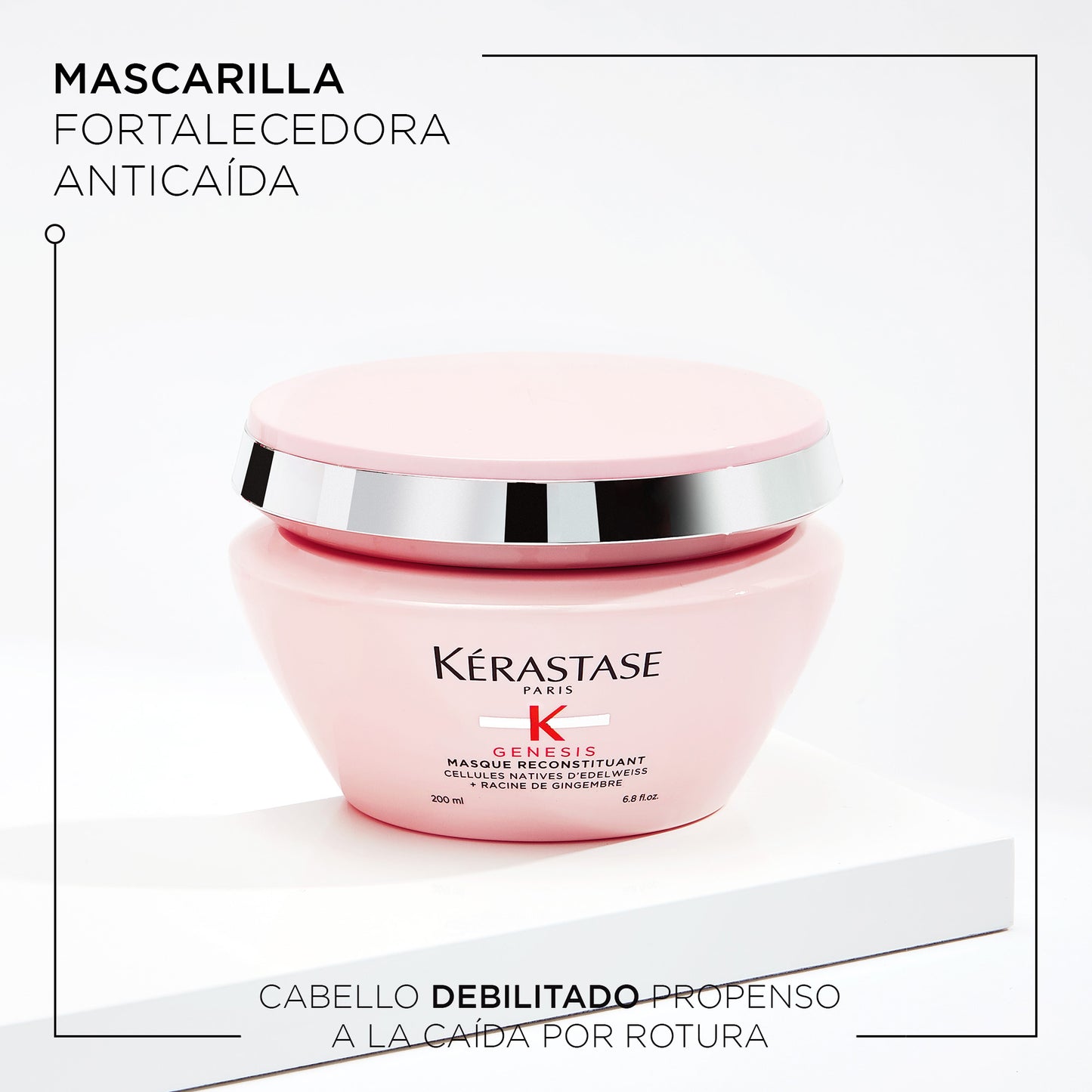 Mascarilla Fortificante Anti-Caída Kérastase Genesis Masque Reconstituant 200ml – Cabello Débil y Quebradizo