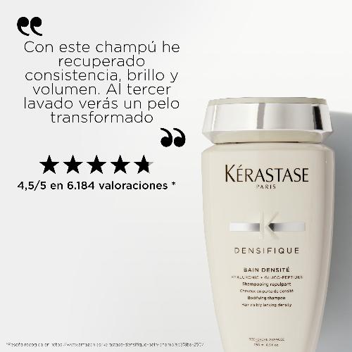 Kérastase Densifique – Bain Densité 250ml | Shampoo Redensificante para Cabello Fino o con Pérdida de Volumen