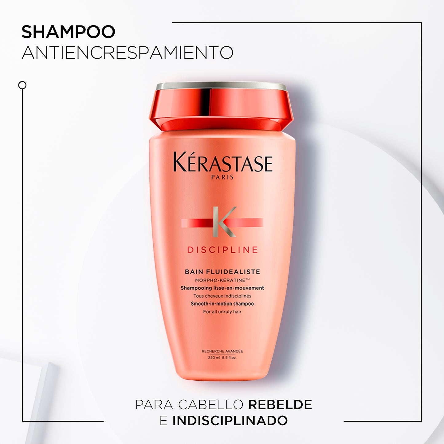 Kérastase Discipline Classic – Bain Fluidéaliste 250ml | Shampoo Suavizante Antifrizz
