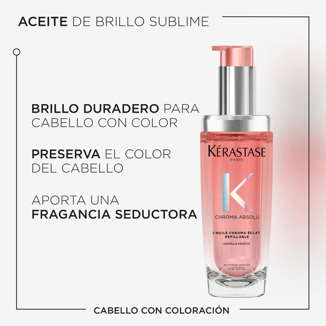 Repuesto - Recarga L’Huile Chroma Éclat 75ml – Kérastase Chroma Absolu