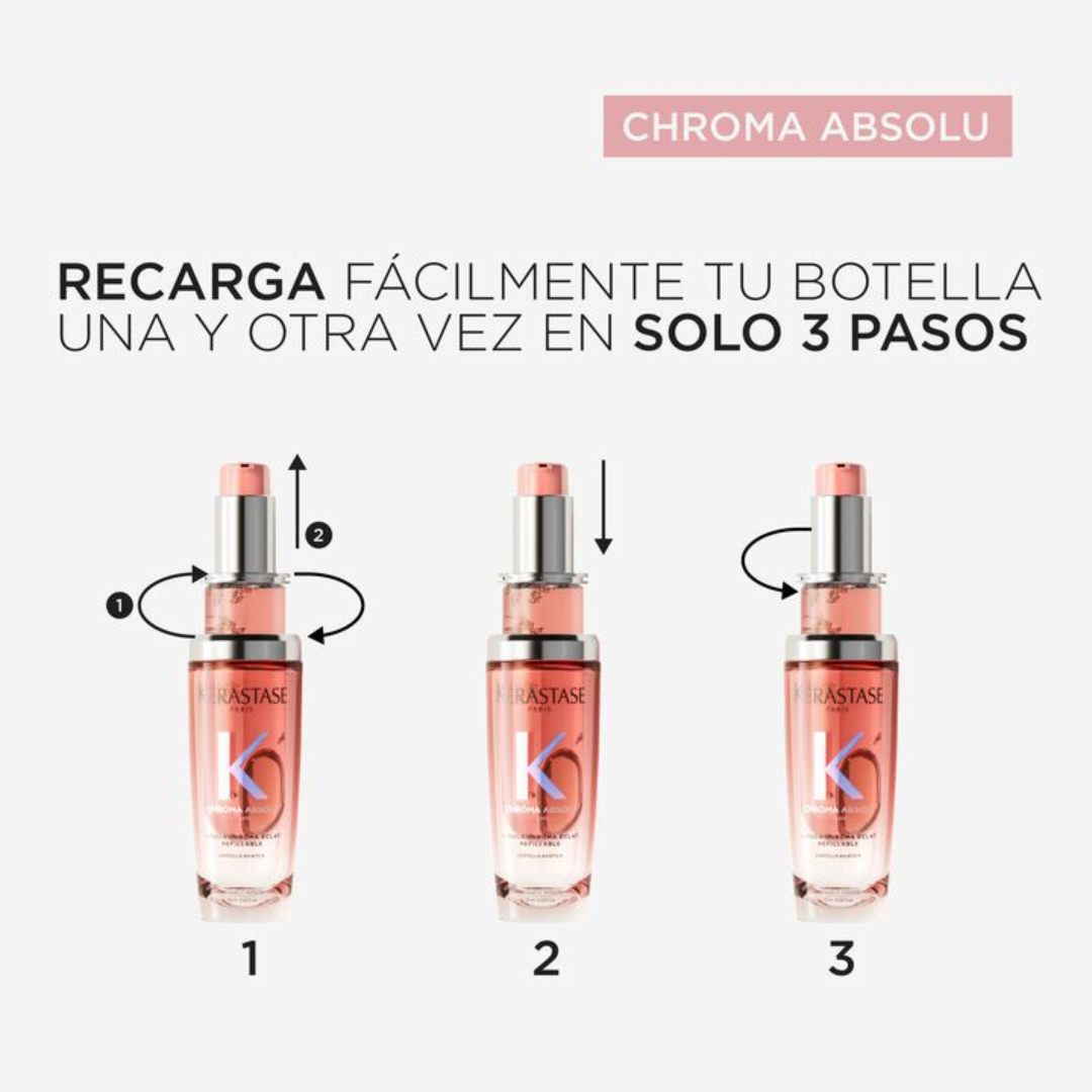 Repuesto - Recarga L’Huile Chroma Éclat 75ml – Kérastase Chroma Absolu