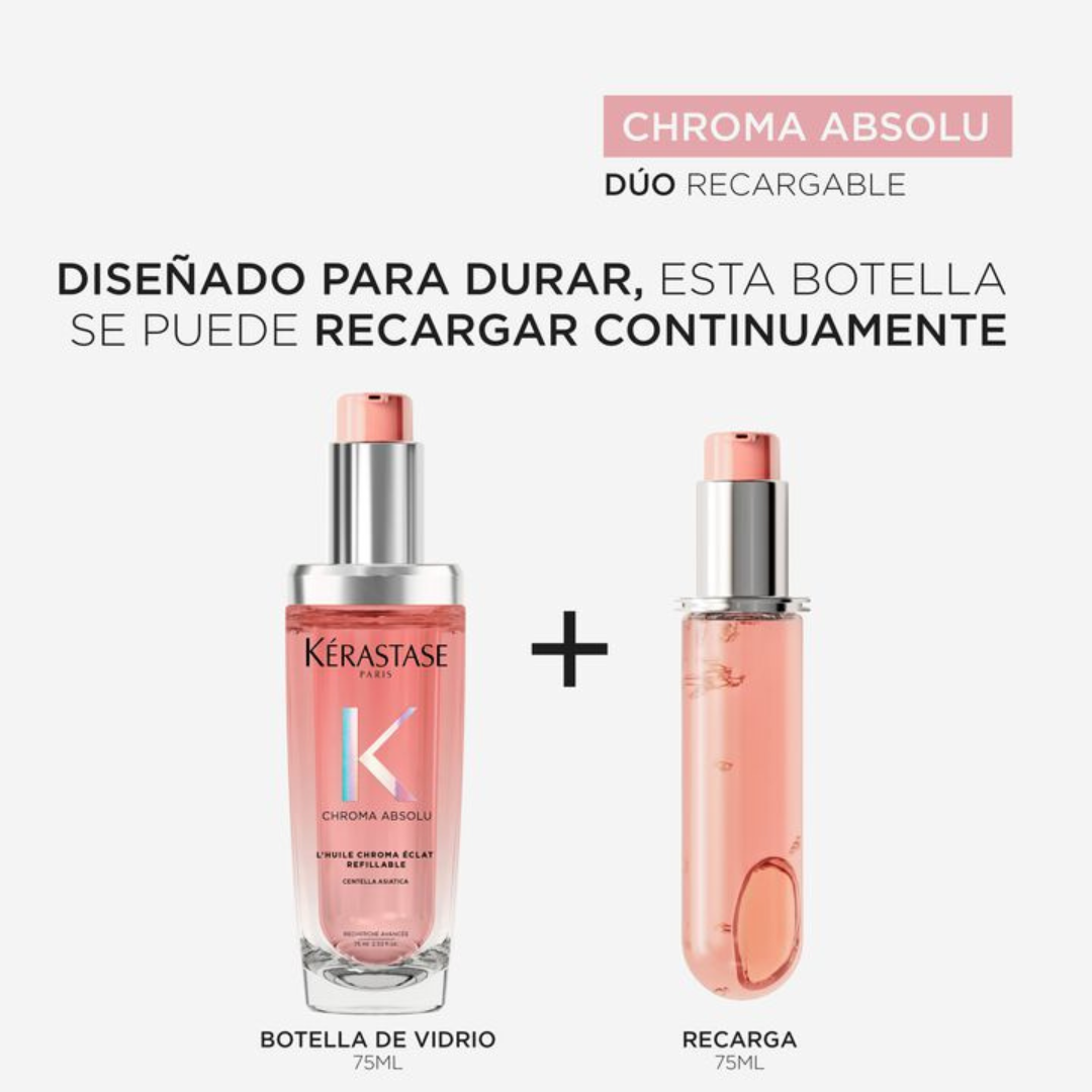 Repuesto - Recarga L’Huile Chroma Éclat 75ml – Kérastase Chroma Absolu