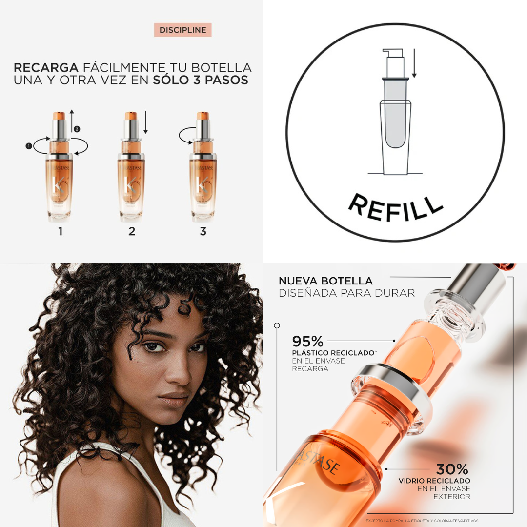 Aceite Kérastase Discipline Huile Oléo-Relax 100ml | Control Antifrizz y Suavidad de Larga Duración