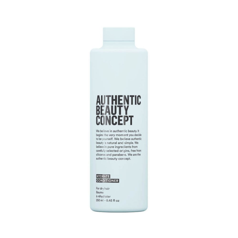 Authentic Beauty Concept Hydrate Conditioner 250ml – Acondicionador hidratante vegano con extracto de mango y albahaca para cabello seco.