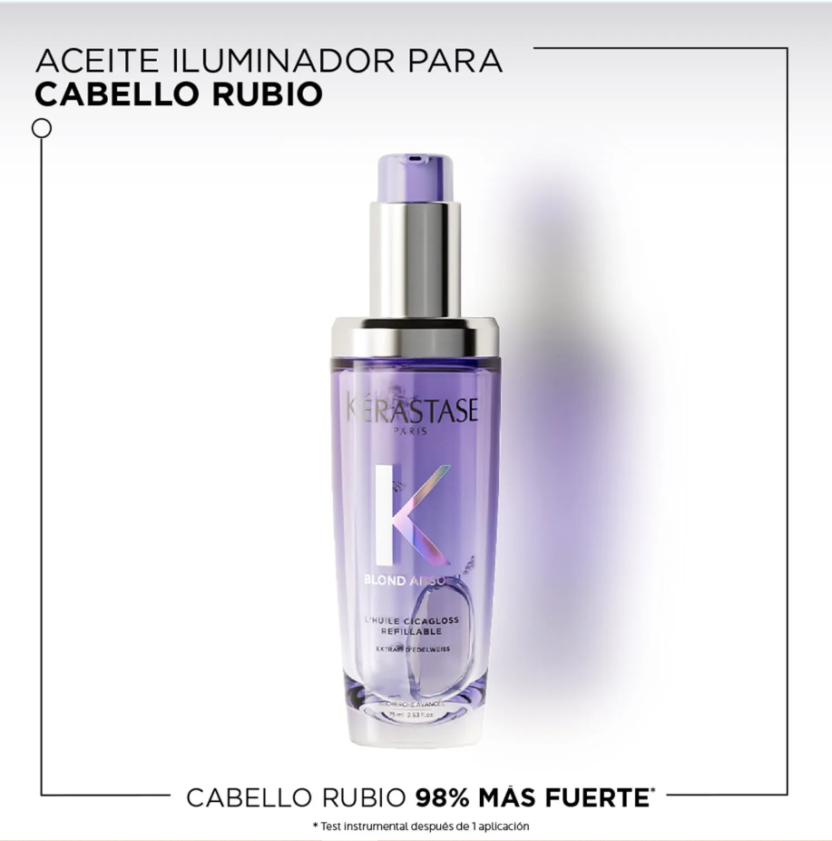 Kérastase Blond Absolu – Huile Cicaextreme 100ml | Aceite Capilar Iluminador para Rubios