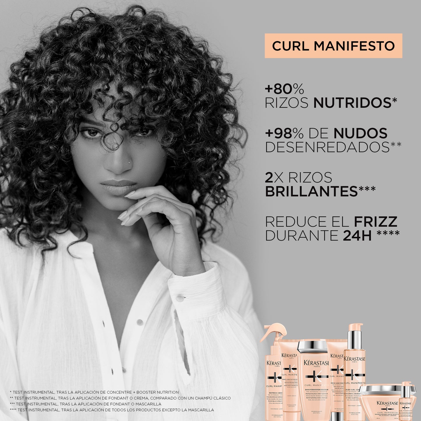 Kérastase Curl Manifesto – Bain Hydratation Douceur 250ml | Shampoo Hidratante Suave para Cabello Rizado