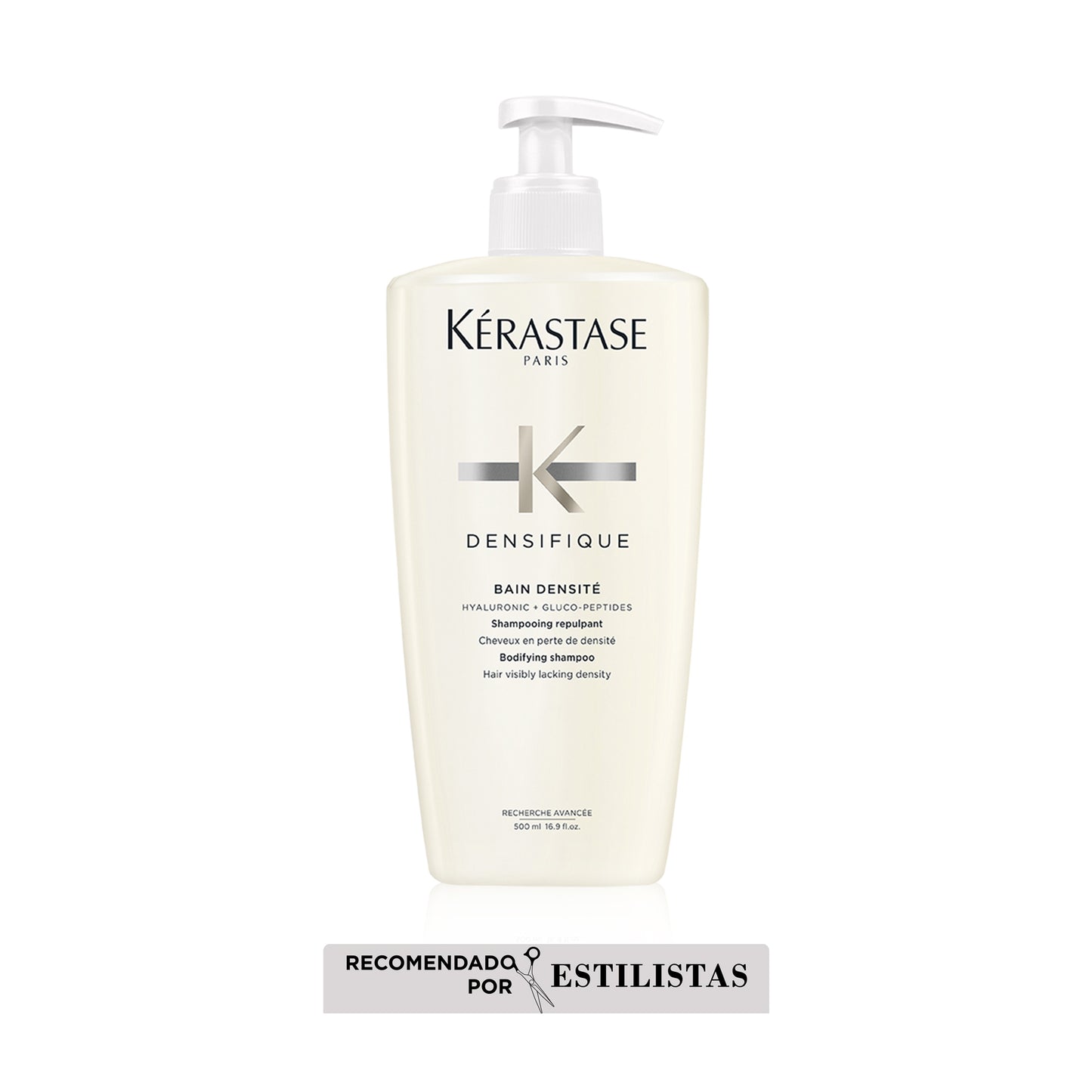 Kérastase Densifique – Bain Densité 500ml | Shampoo Corporizante para Cabello Fino y con Pérdida de Densidad