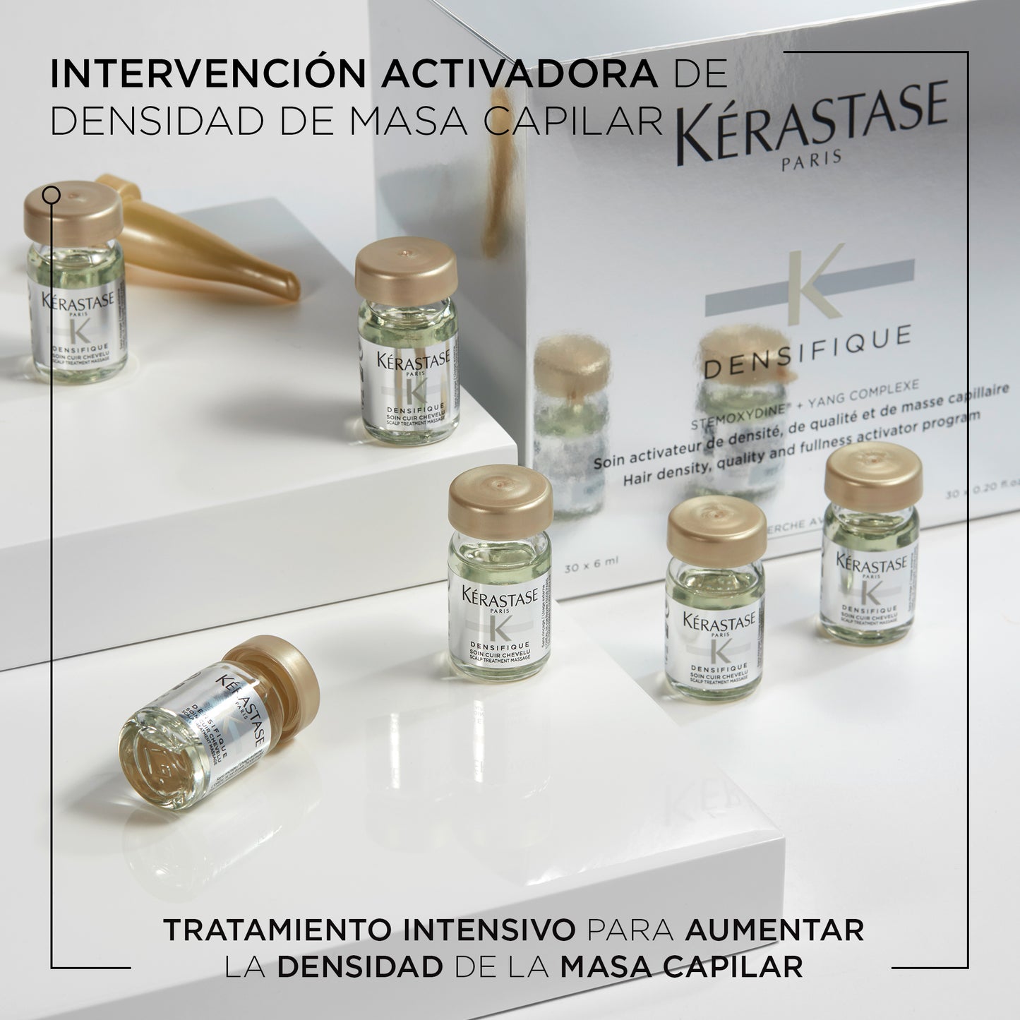 Kérastase Densifique Femme – Ampollas 30x6ml | Tratamiento Activador de Densidad para Mujeres