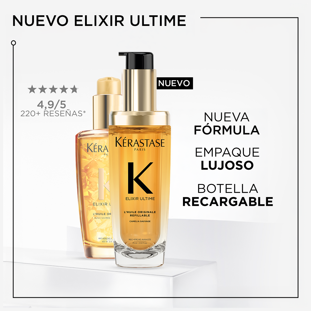 Kérastase Elixir Ultime – L’Huile Originale 100ml | Aceite Capilar Nutritivo y Protector