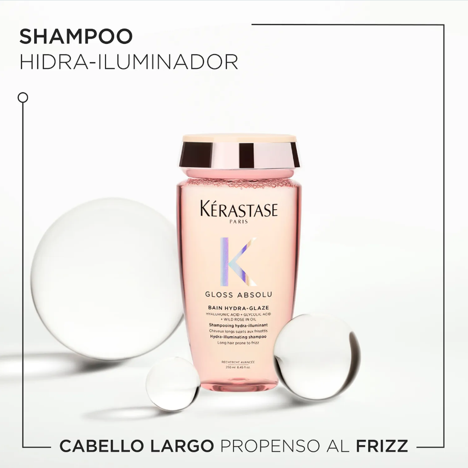 Kérastase Gloss Absolu – Bain Hydratant Anti-Frizz 250ml | Shampoo Hidratante y Antifrizz