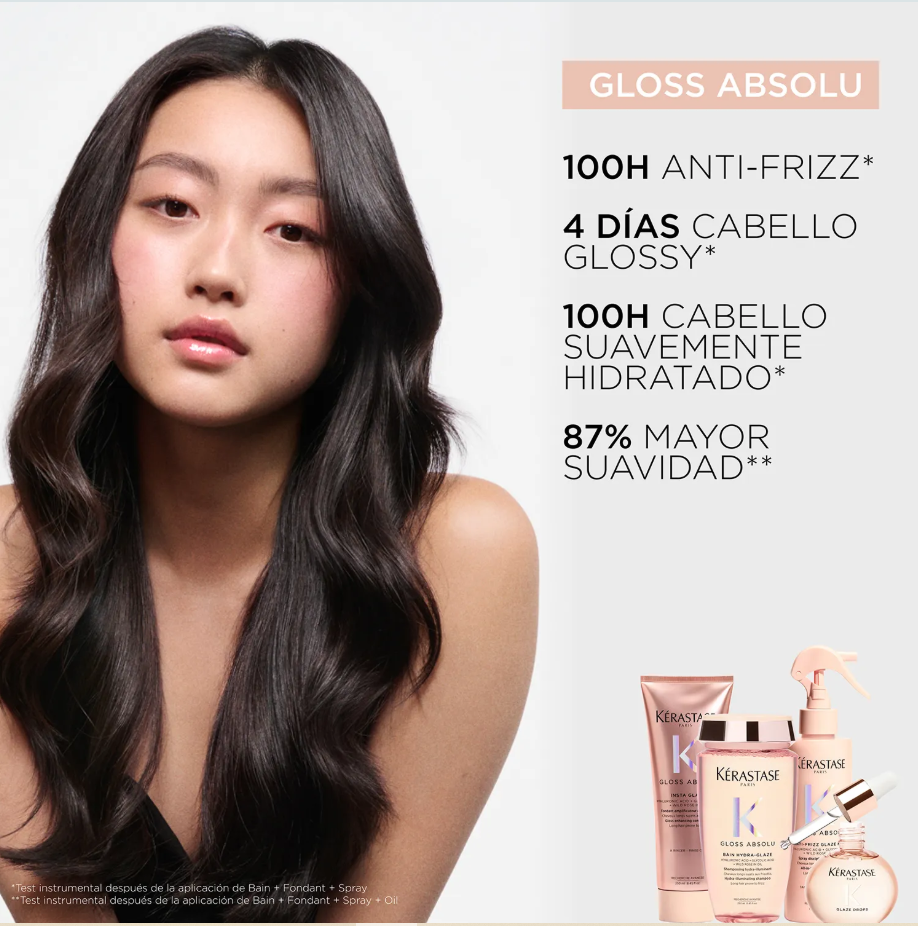 Kérastase Gloss Absolu – Bain Hydratant Anti-Frizz 250ml | Shampoo Hidratante y Antifrizz