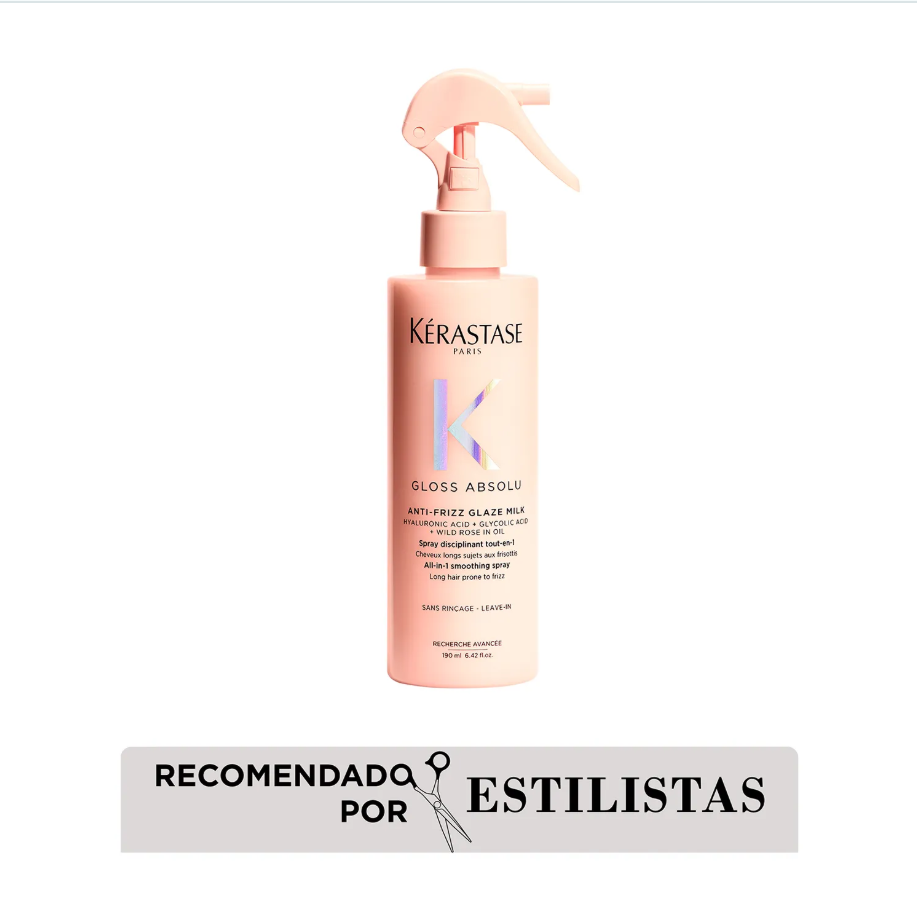 Kérastase Gloss Absolu – Spray Thermo-Protecteur Anti-Frizz 90ml | Spray Termoprotector con Brillo Espejo
