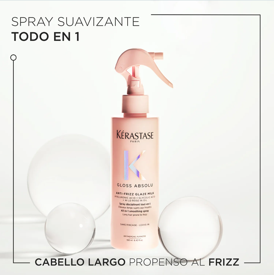 Kérastase Gloss Absolu – Spray Thermo-Protecteur Anti-Frizz 90ml | Spray Termoprotector con Brillo Espejo
