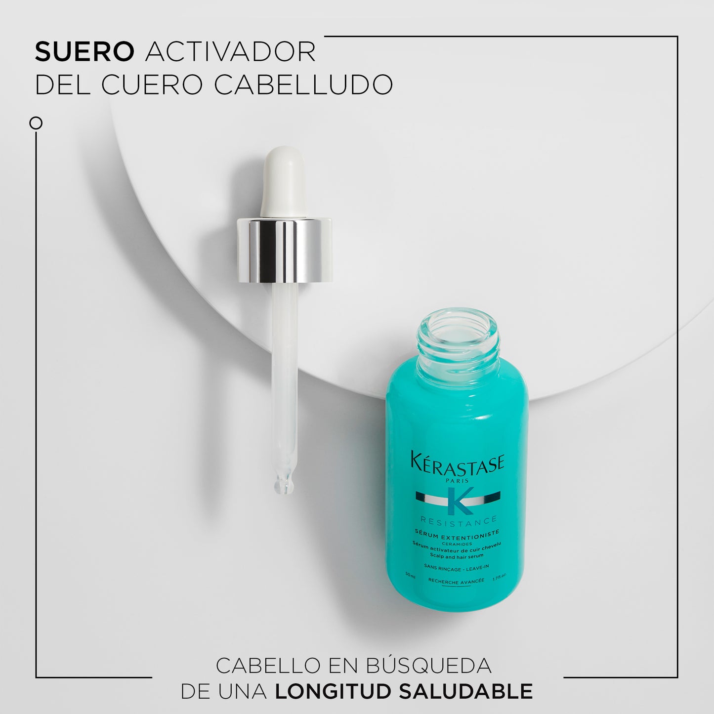 Kérastase Résistance – Sérum Extentioniste 50ml | Sérum Fortalecedor para Crecimiento Saludable del Cabello