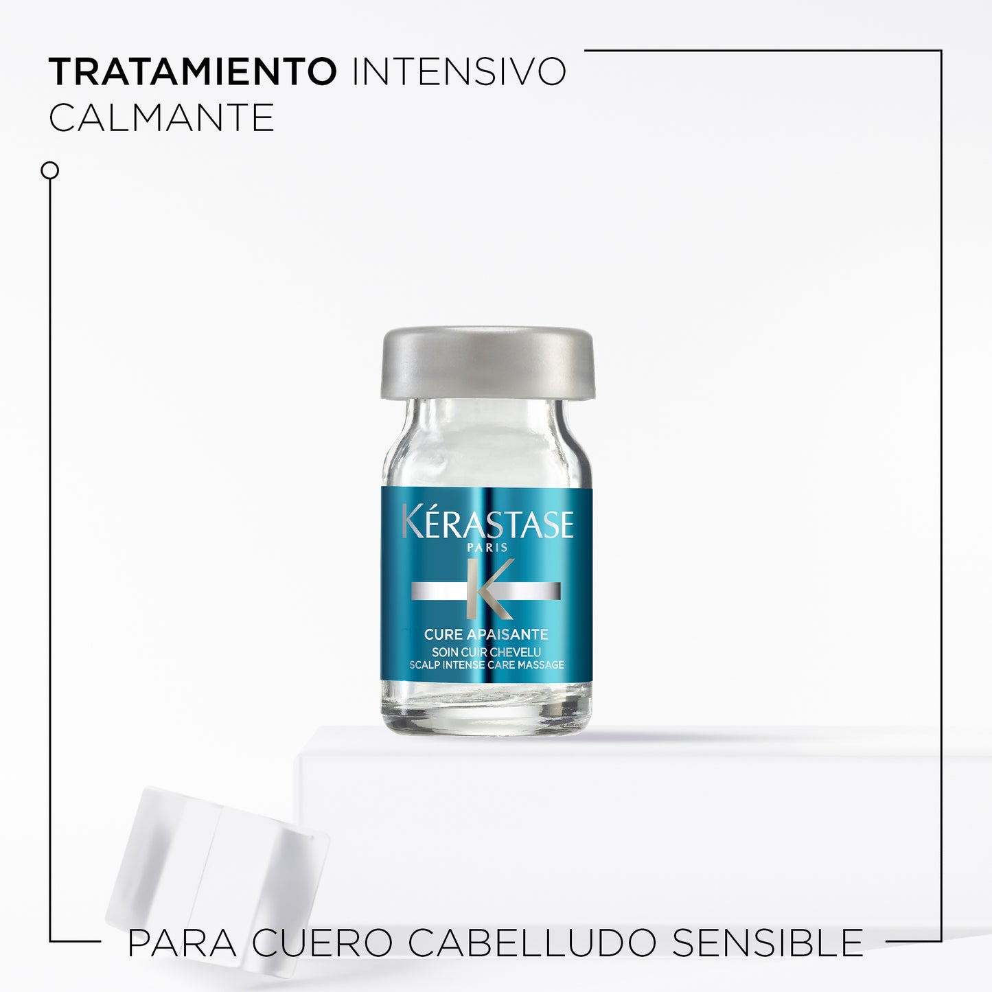 Kérastase Spécifique – Cure Apaisante 12x6ml | Tratamiento Intensivo Calmante para Cuero Cabelludo Sensible
