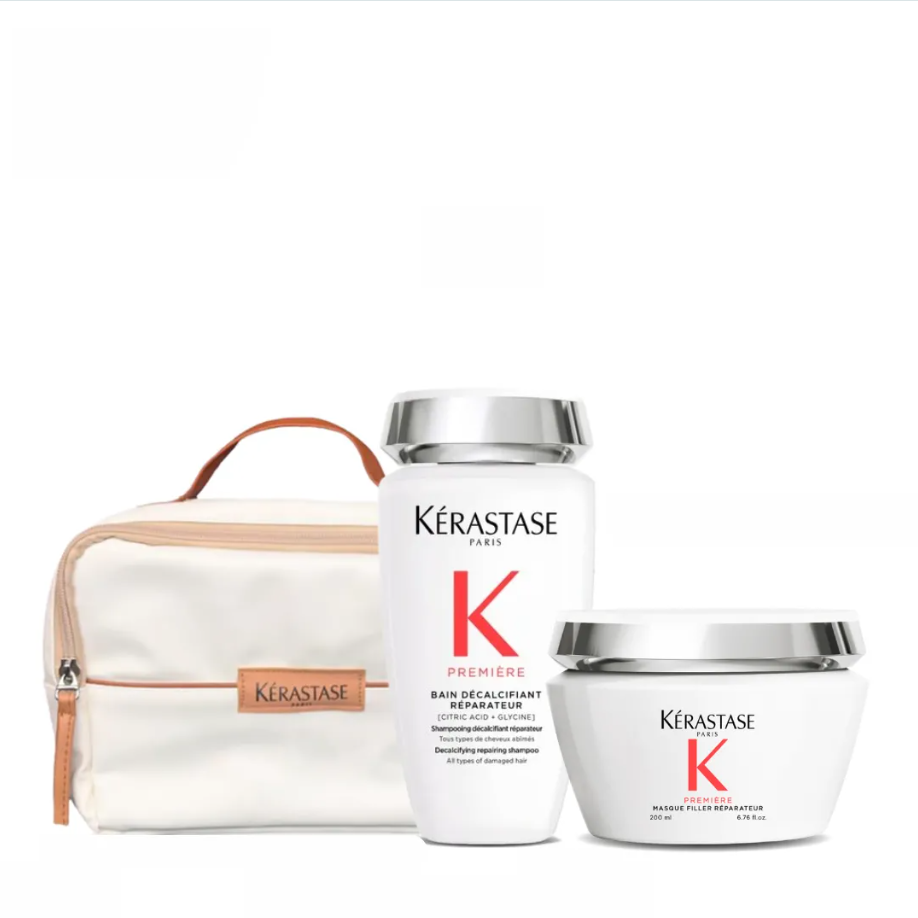 Première Kérastase – Obsequio Cosmetiquera (De Medio a Grueso) - Rutina para Reparar Cabello Dañado