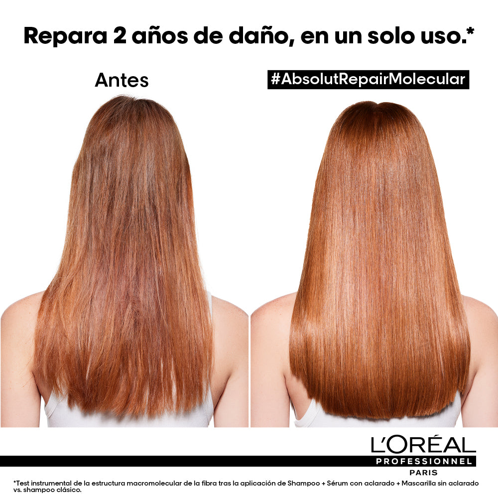 L’Oréal Professionnel Absolut Repair Molecular Leave-in Termoprotector 100ml – Reparación y protección térmica para cabello y pelo muy dañado. -tatan peluqueria colombia