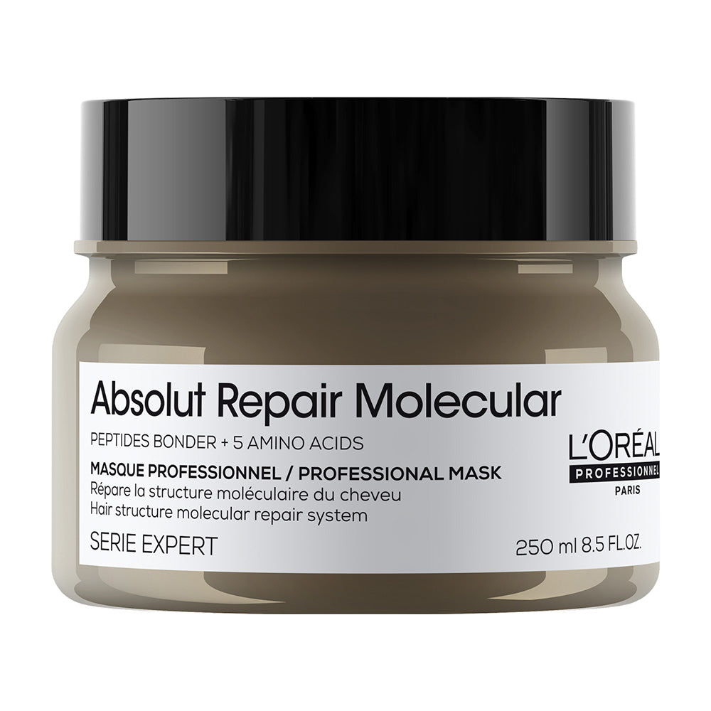 L’Oréal Professionnel Absolut Repair Molecular Mascarilla 250ml – Tratamiento reparador intenso para cabello y pelo muy dañado.