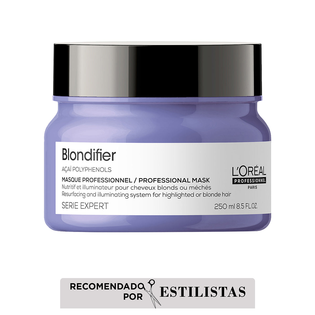 L’Oréal Professionnel Blondifier Mascarilla 250ml – Nutrición y brillo luminoso para cabello y pelo rubio o con mechas.