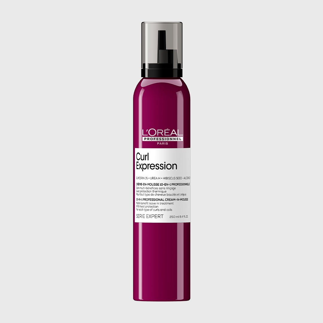 L’Oréal Professionnel Curl Expression Espuma en Crema 10 en 1 – Multi-beneficios de hidratación, definición y control para cabello y pelo rizado u ondulado.
