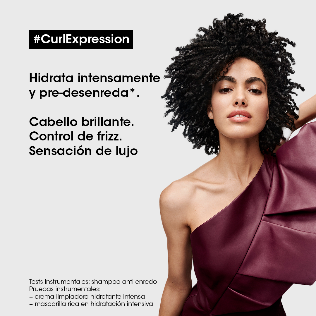 L’Oréal Professionnel Curl Expression Mascarilla Hidratante 250ml – Nutrición y definición para cabello y pelo rizado u ondulado.