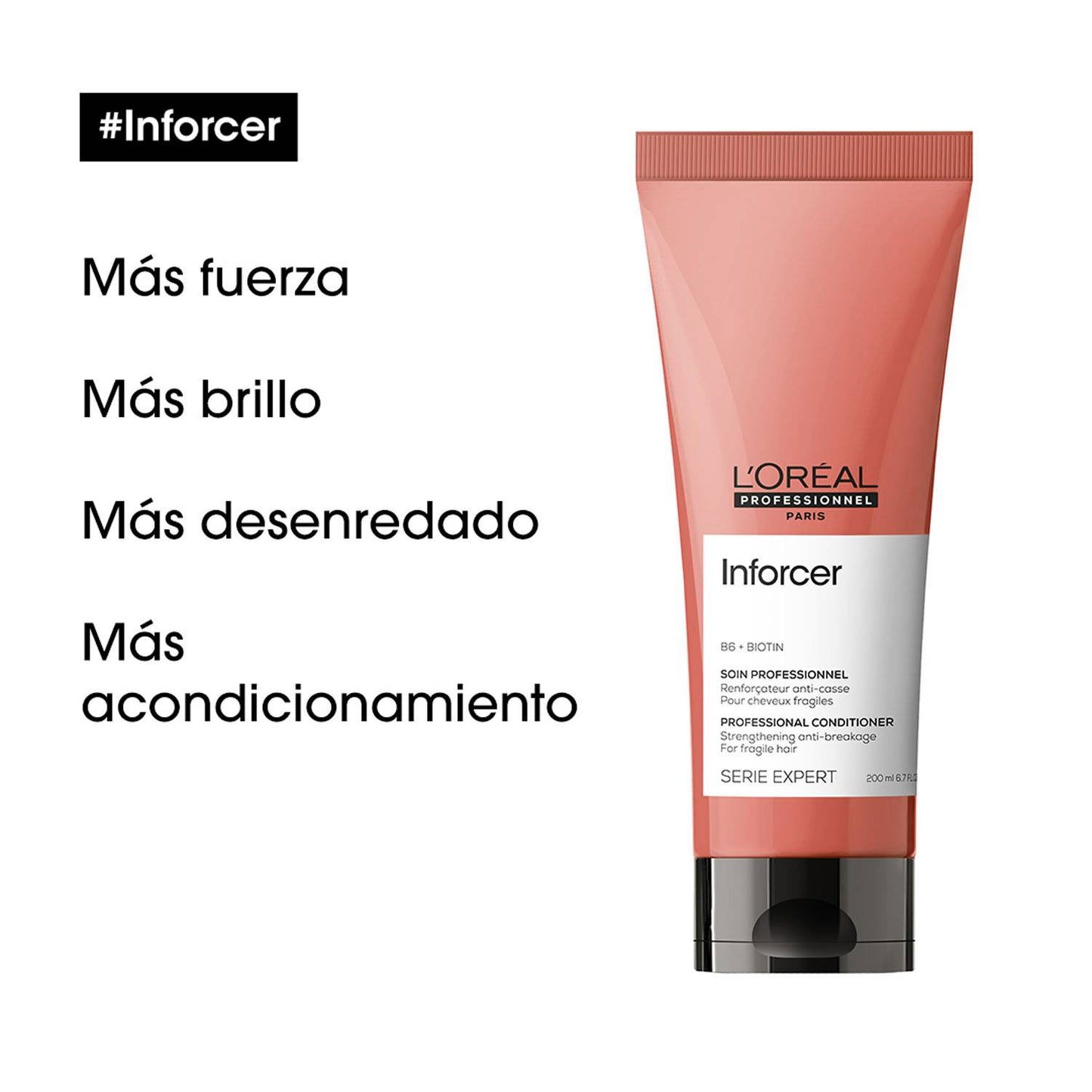 L’Oréal Professionnel Inforcer Acondicionador – Fortalecedor anti-rotura para cabello y pelo débil.