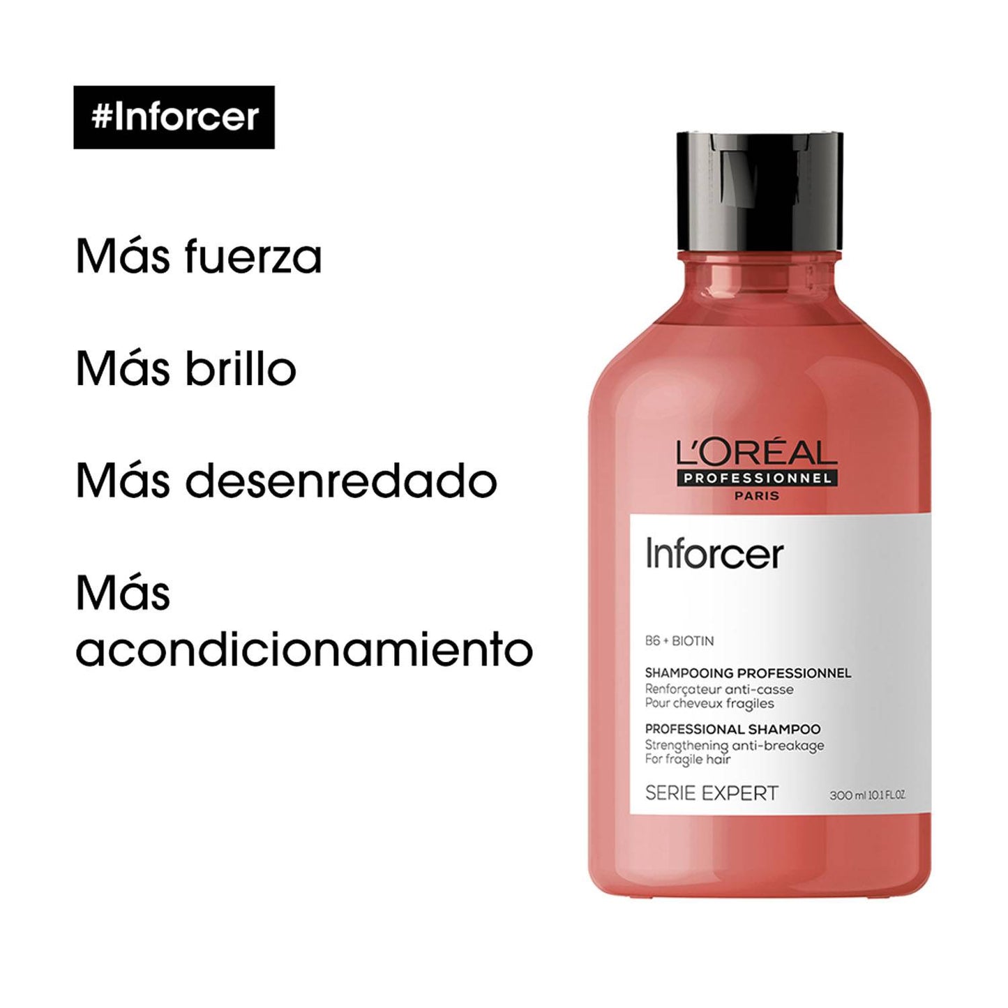 L’Oréal Professionnel Inforcer Shampoo 300ml – Fortalecedor anti-rotura para cabello y pelo débil.