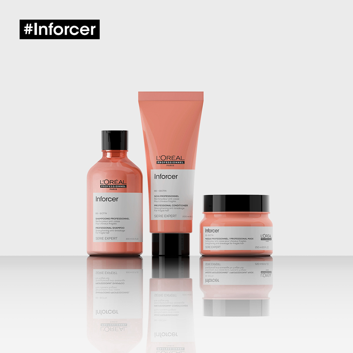 L’Oréal Professionnel Inforcer Shampoo 300ml – Fortalecedor anti-rotura para cabello y pelo débil.