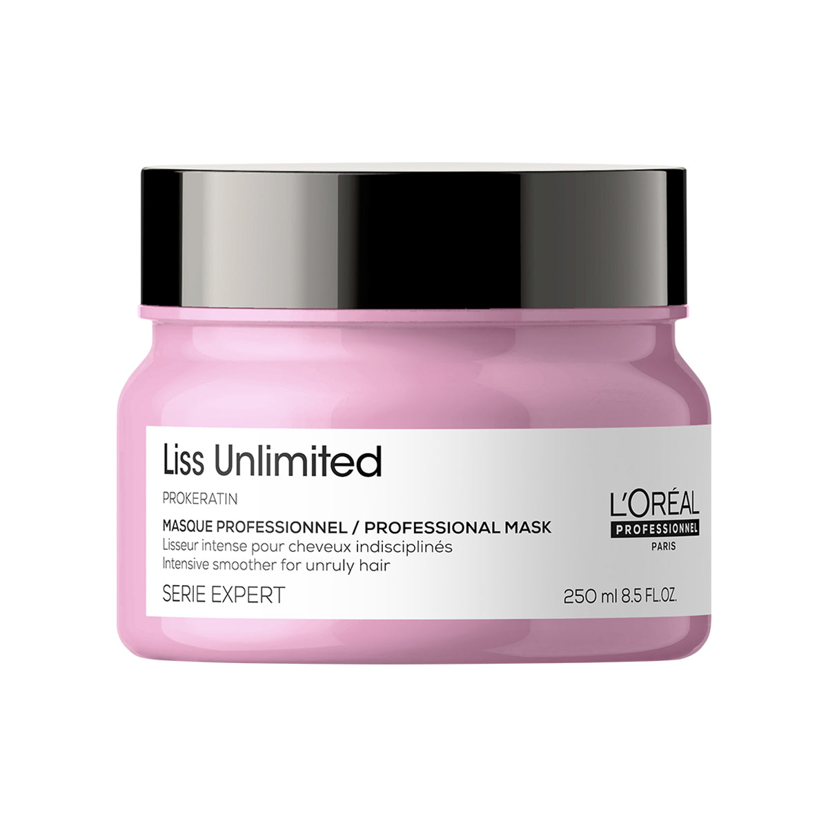 L’Oréal Professionnel Liss Unlimited Mascarilla 250ml – Nutrición profunda y control antifrizz para cabello rebelde.