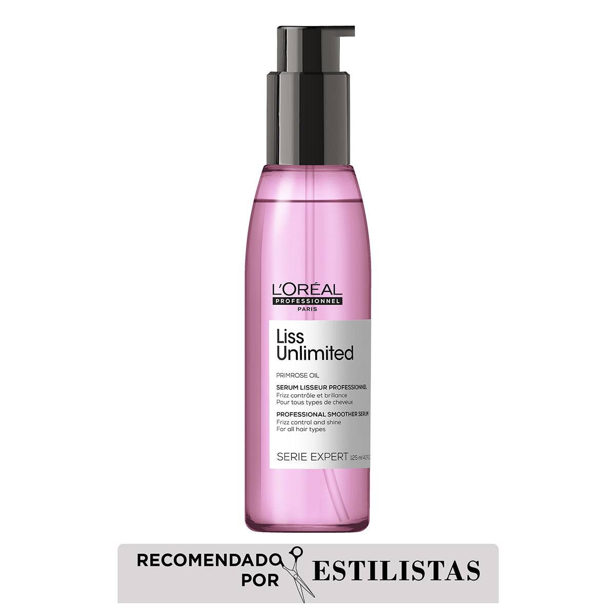 L’Oréal Professionnel Liss Unlimited Sérum 125ml – Control antifrizz y protección antihumedad para cabello rebelde.