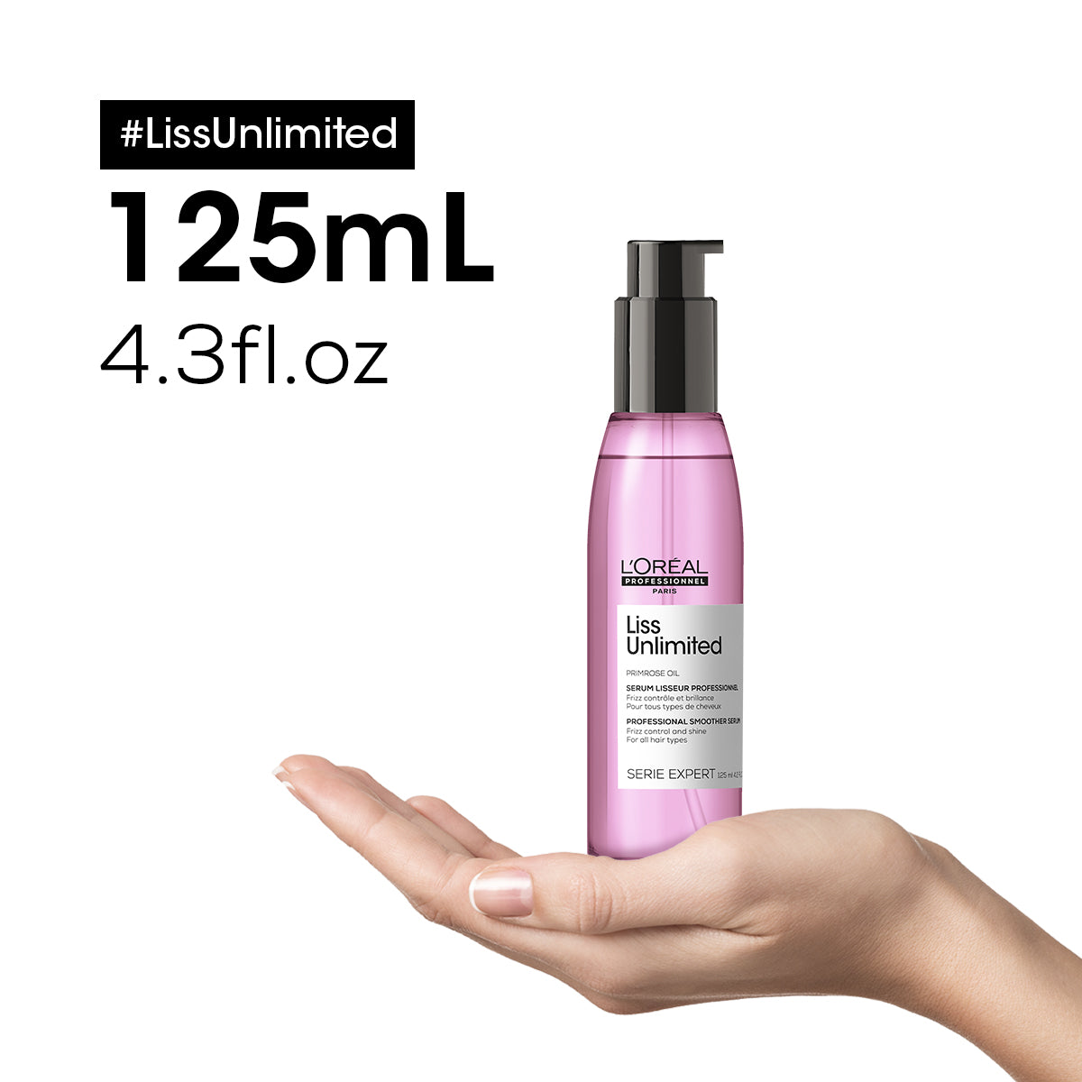 L’Oréal Professionnel Liss Unlimited Sérum 125ml – Control antifrizz y protección antihumedad para cabello rebelde.