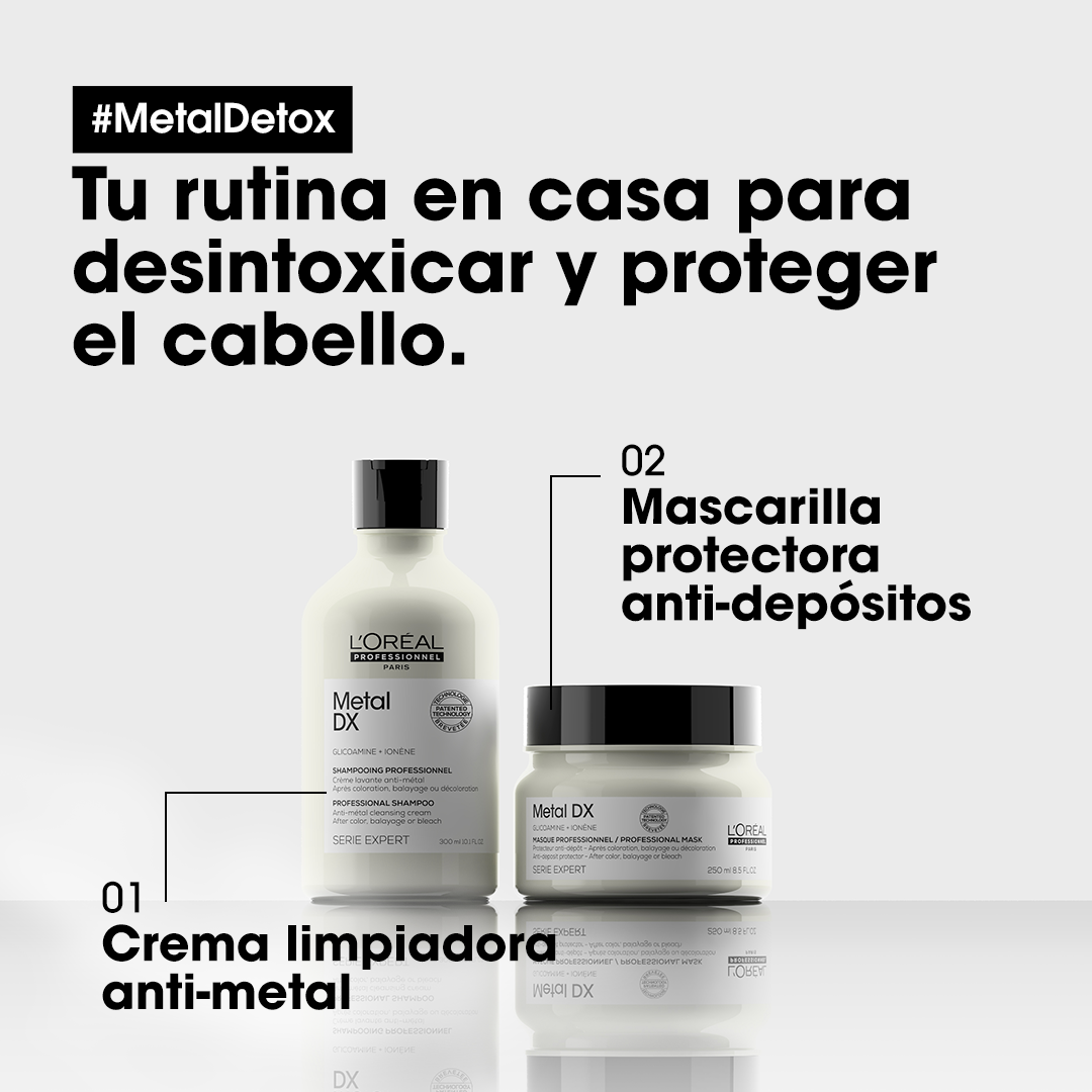 L’Oréal Professionnel Metal Detox | Mascarilla 250ml Nutrición, Reparación y Protección del Color