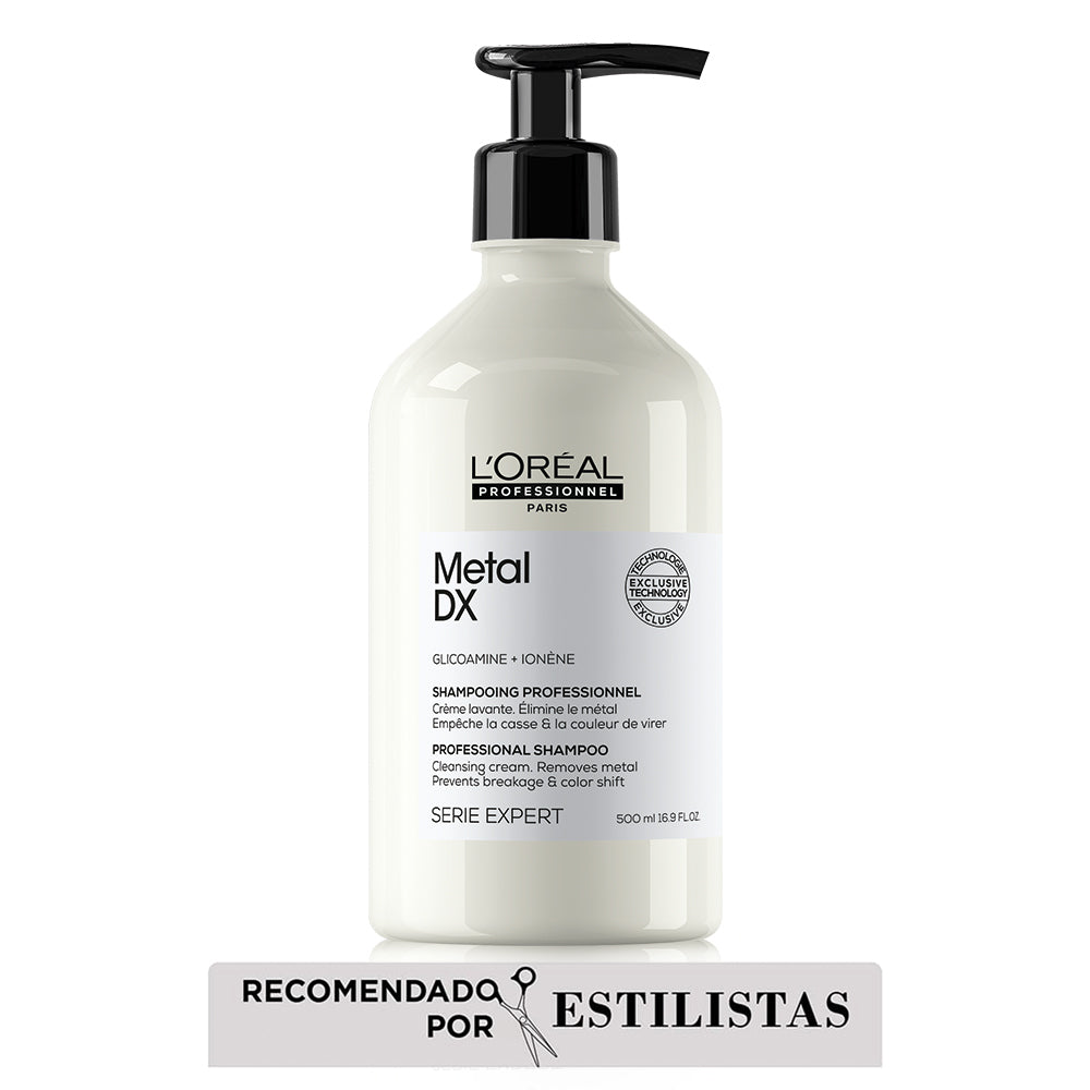 L’Oréal Professionnel Metal Detox Shampoo 500ml – Limpieza protectora y fortalecimiento del cabello teñido o decolorado | Tatán Peluquería Colombia
