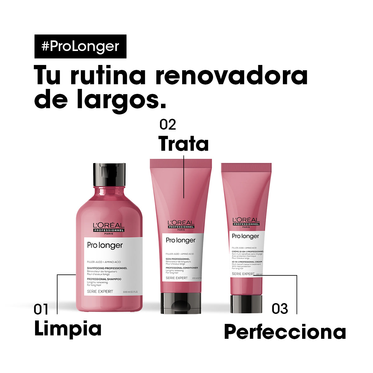 L’Oréal Professionnel Pro Longer | Acondicionador 200ml Engrosamiento y Renovación de Largos