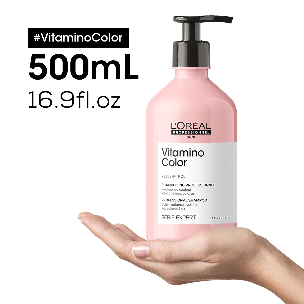 L’Oréal Professionnel Vitamino Color | Shampoo 500ml Protección y Brillo Prolongado del Color