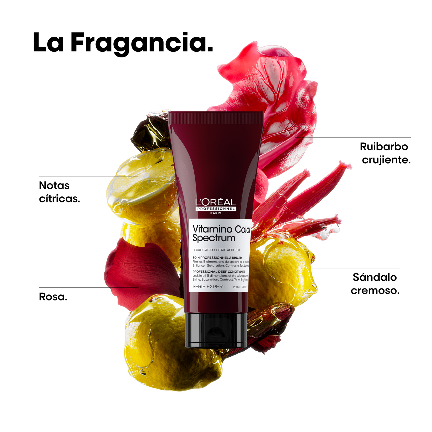L’Oréal Professionnel Vitamino Color Spectrum | Acondicionador 200ml Protección Antioxidante, Suavidad y Brillo