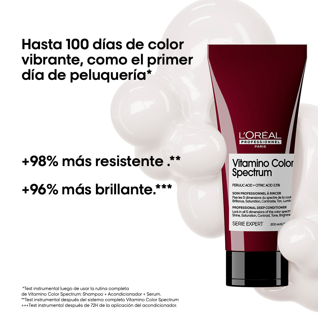 L’Oréal Professionnel Vitamino Color Spectrum | Acondicionador 200ml Protección Antioxidante, Suavidad y Brillo