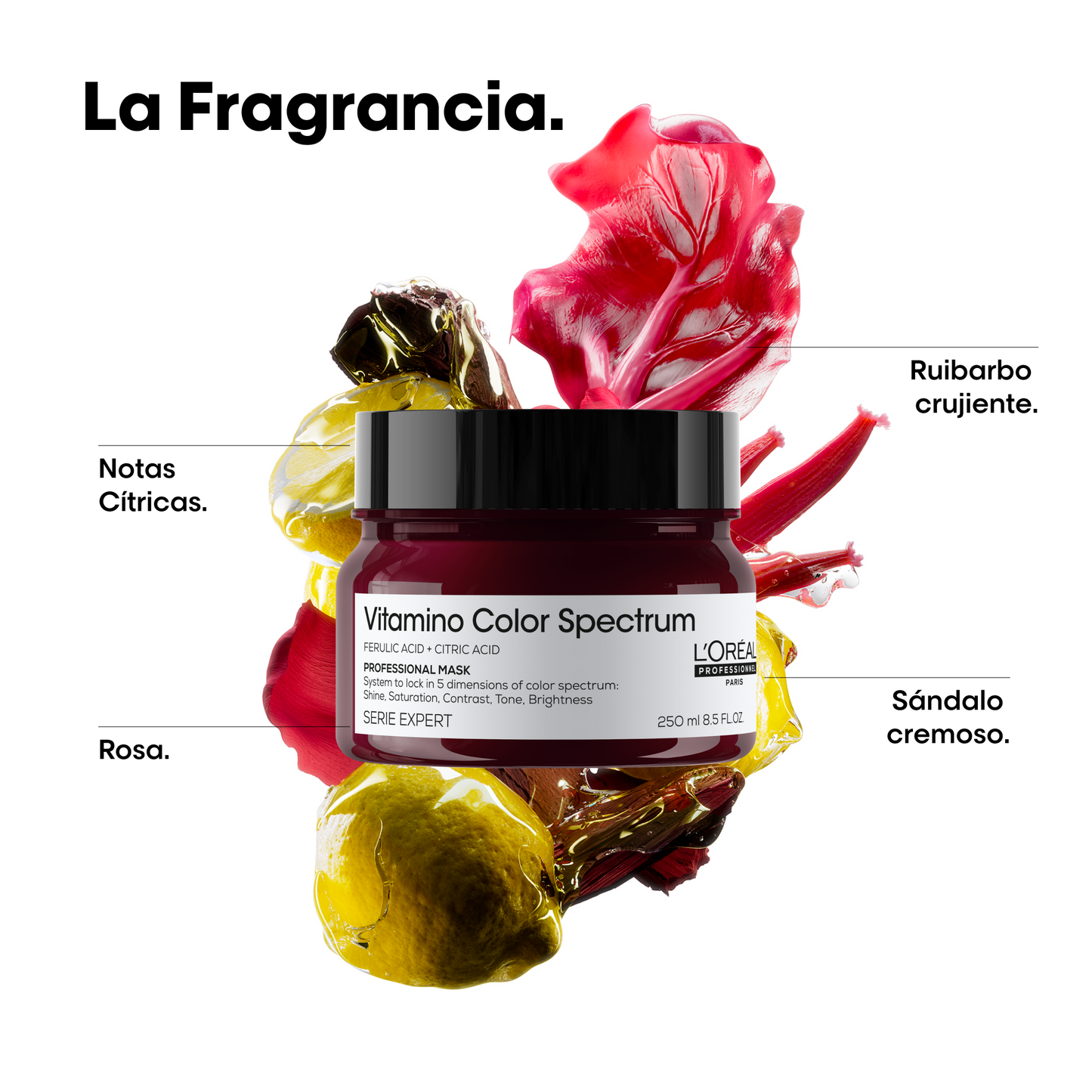 L’Oréal Professionnel Vitamino Color Spectrum | Mascarilla 250ml Protección Intensa y Brillo Prolongado del Color