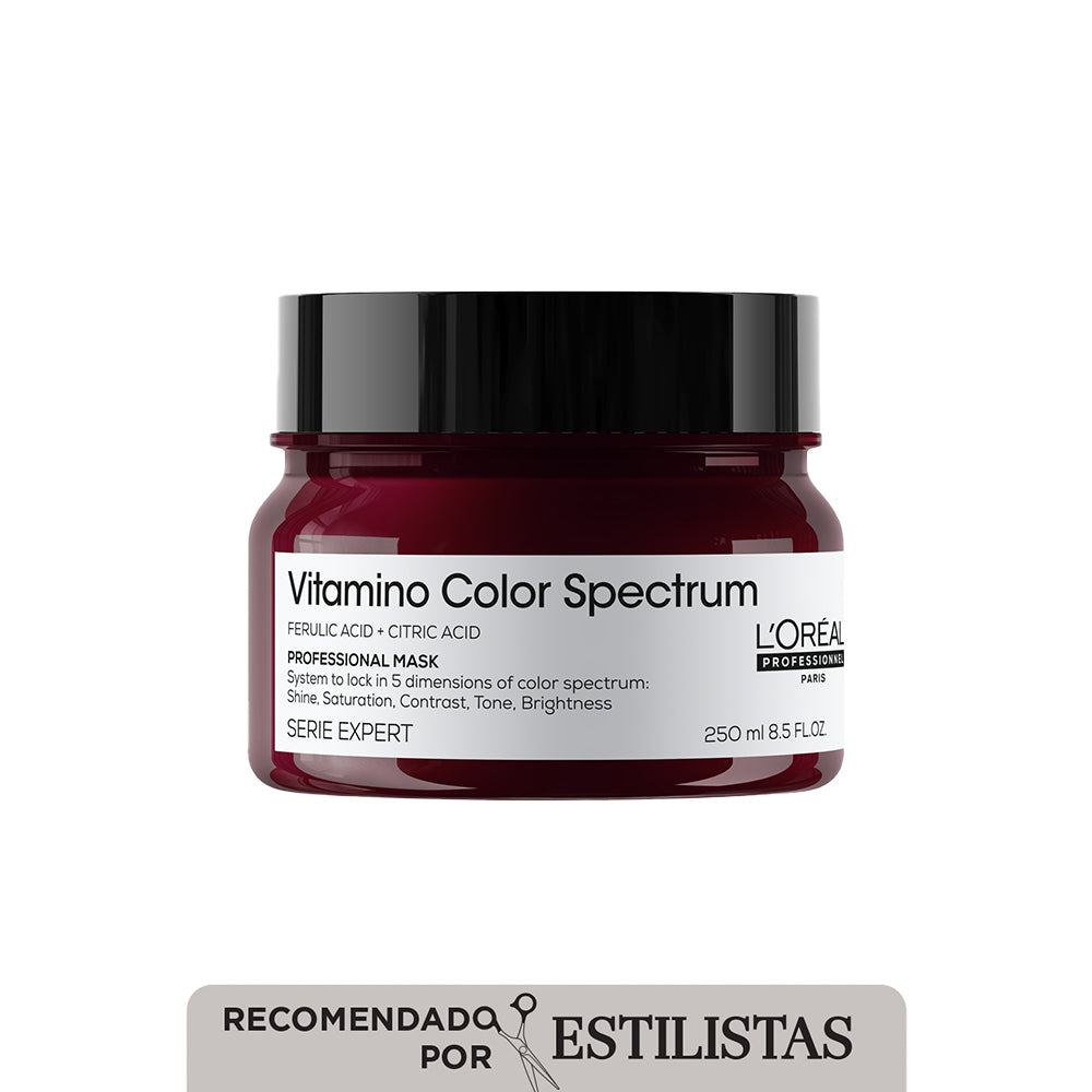 L’Oréal Professionnel Vitamino Color Spectrum | Mascarilla 250ml Protección Intensa y Brillo Prolongado del Color