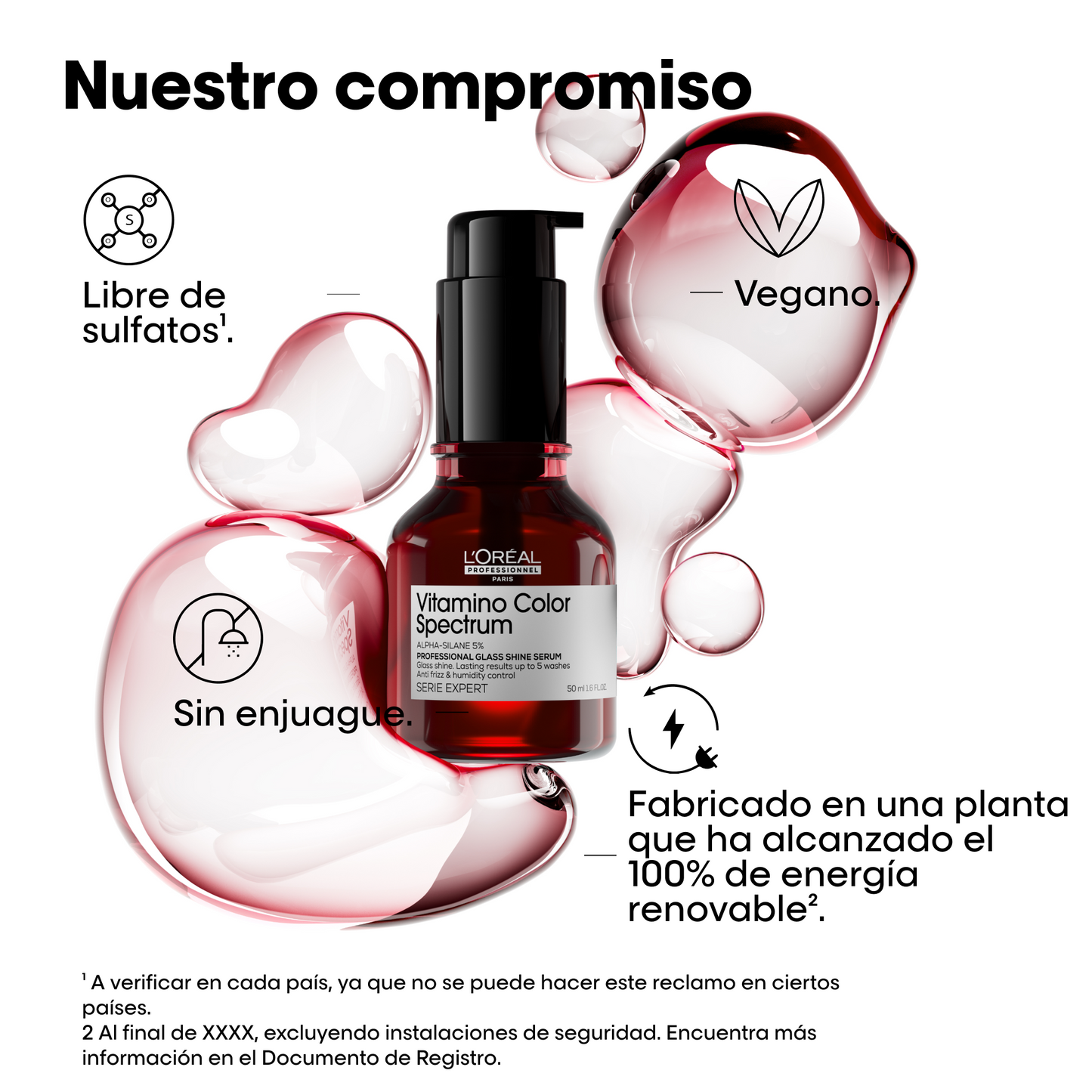 L’Oréal Professionnel Vitamino Color Spectrum | Sérum 50ml Protección Antioxidante y Brillo Intenso