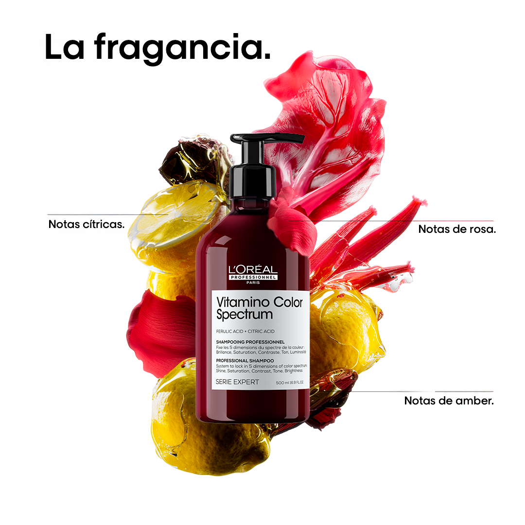 L’Oréal Professionnel Vitamino Color Spectrum | Shampoo 500ml Protección Antioxidante y Brillo Prolongado del Color
