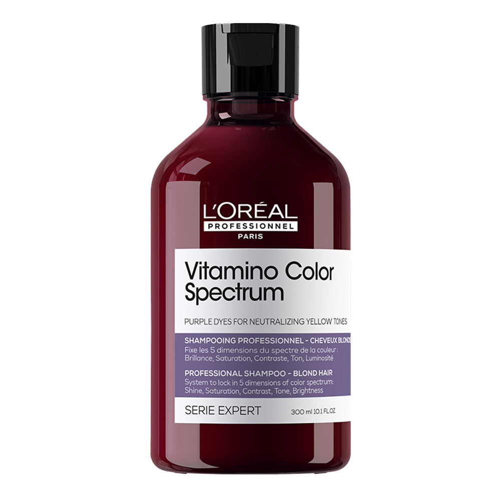 L’Oréal Professionnel Vitamino Color Spectrum | Shampoo Purple 300ml Neutralización y Protección del Color