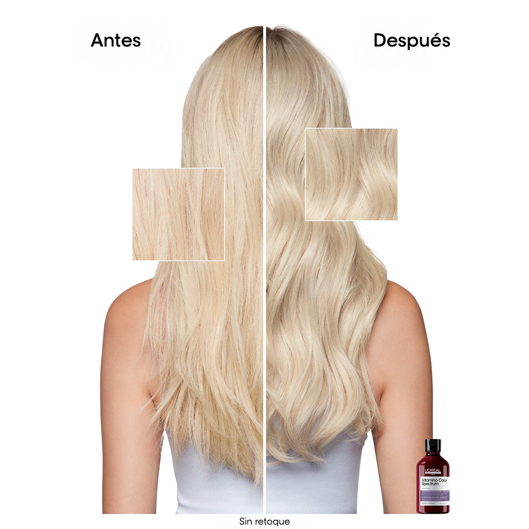 L’Oréal Professionnel Vitamino Color Spectrum | Shampoo Purple 300ml Neutralización y Protección del Color