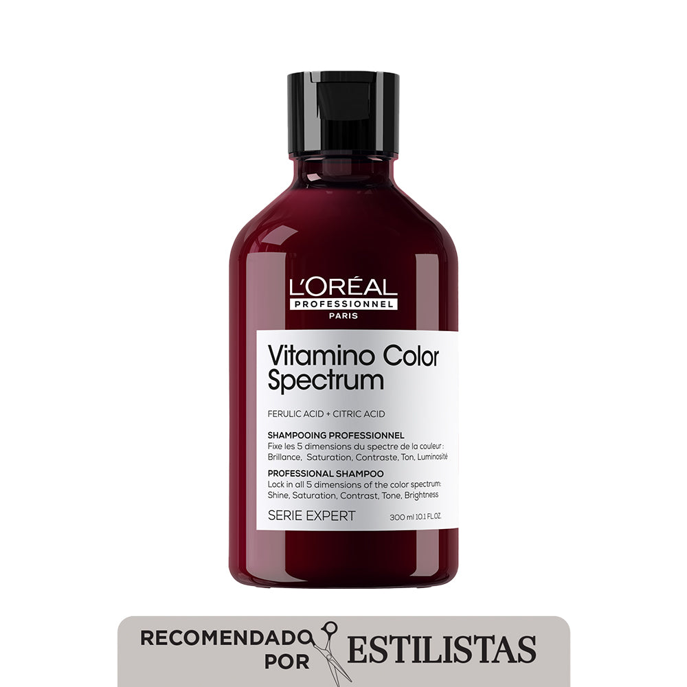 L’Oréal Professionnel Vitamino Color Spectrum | Shampoo 300ml Protección Antioxidante y Brillo Intenso para Cabello Teñido