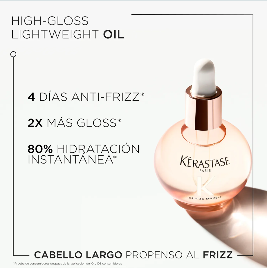 Kérastase Gloss Absolu – Glaze Drops 45ml | Aceite Potenciador de Brillo y Antifrizz