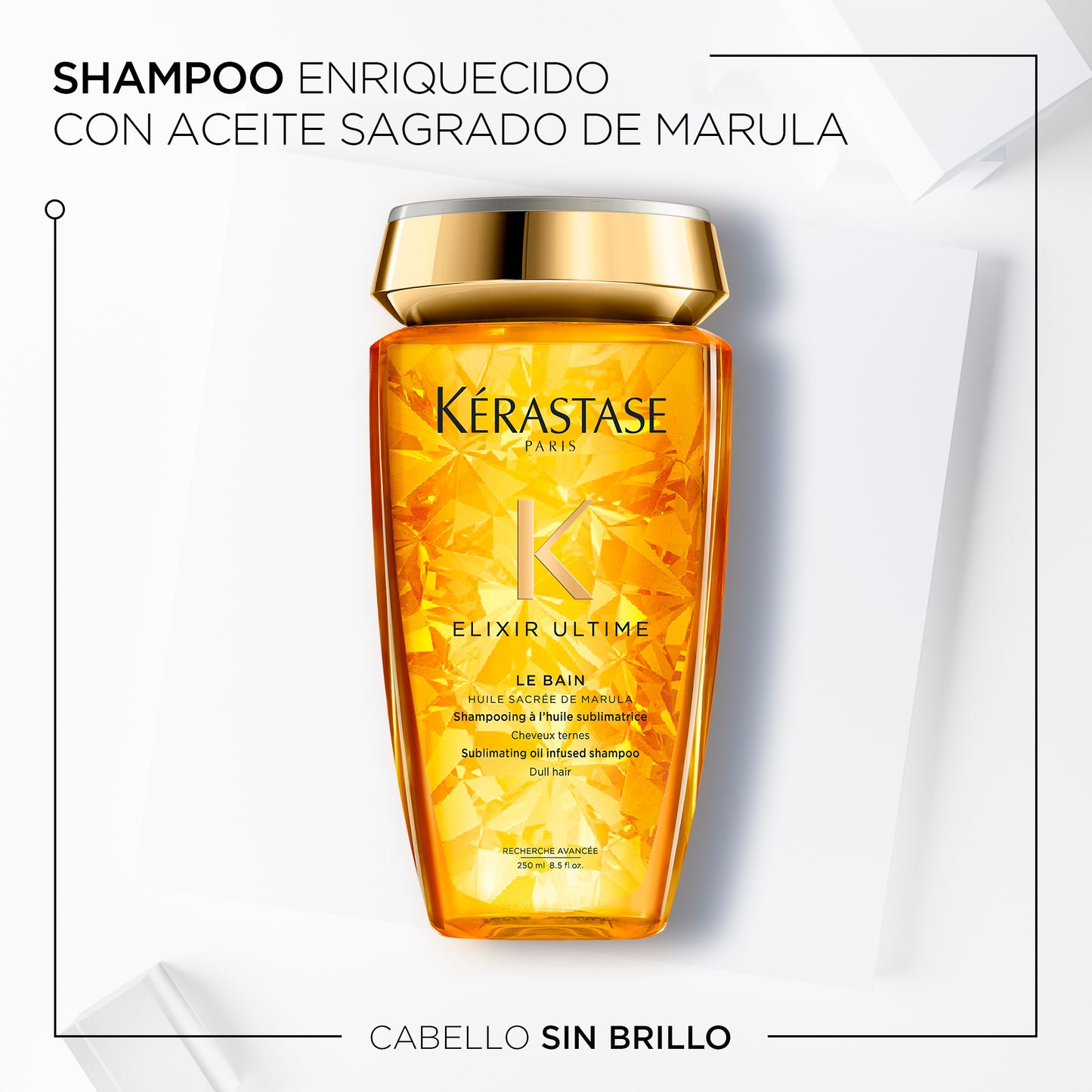 Shampoo Kérastase Elixir Ultime Bain 250ml | Limpieza, Brillo y Nutrición Sublime